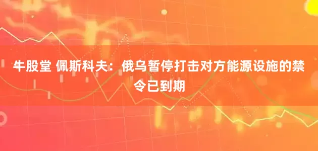 牛股堂 佩斯科夫：俄乌暂停打击对方能源设施的禁令已到期